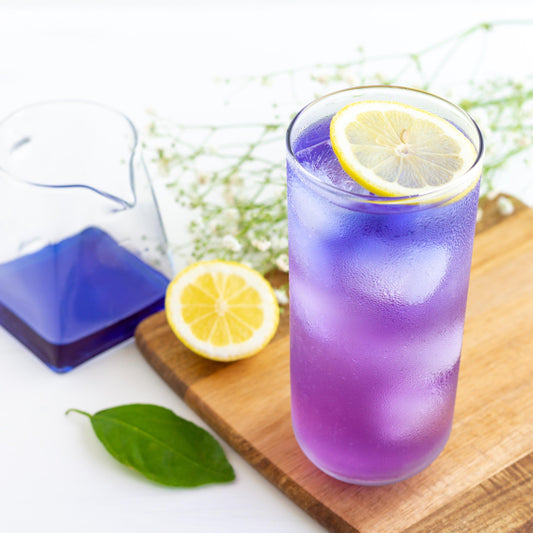 Sparkling Butterfly Pea Flower Lemonade