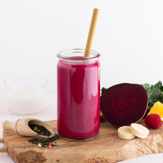 Beet and Raspberry Orange Green Tea Smoothie