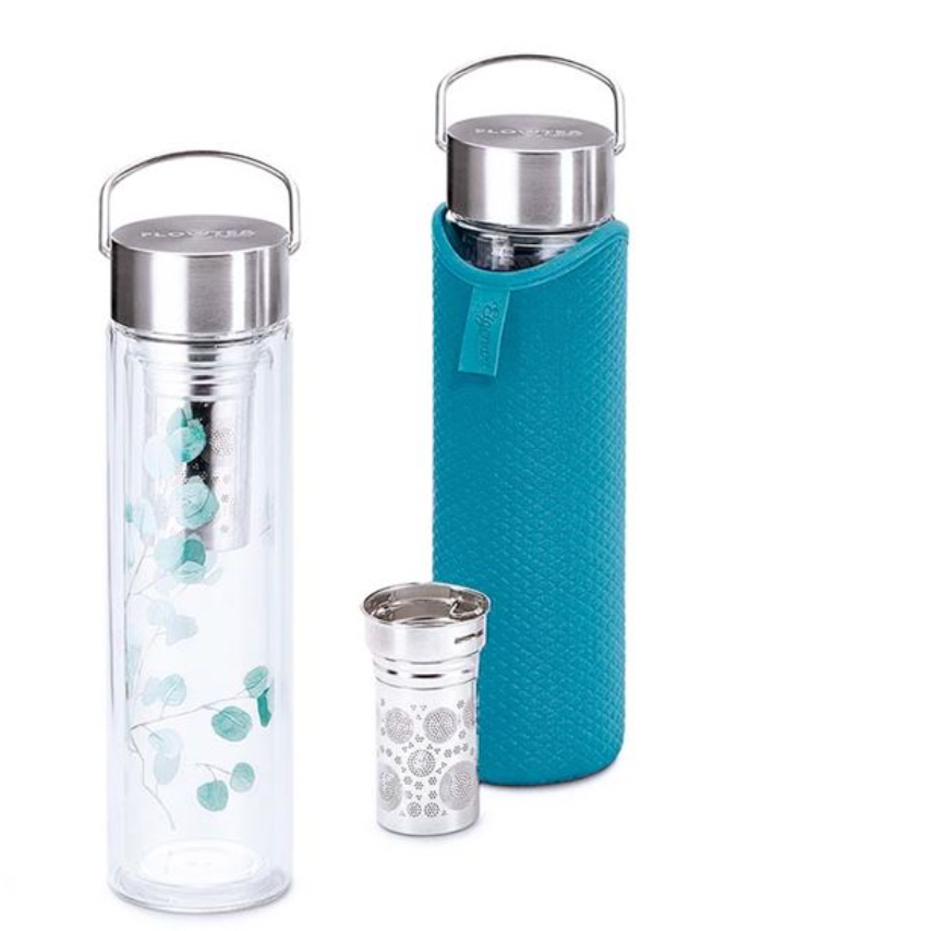 Glass Tea Tumbler with Sleeve