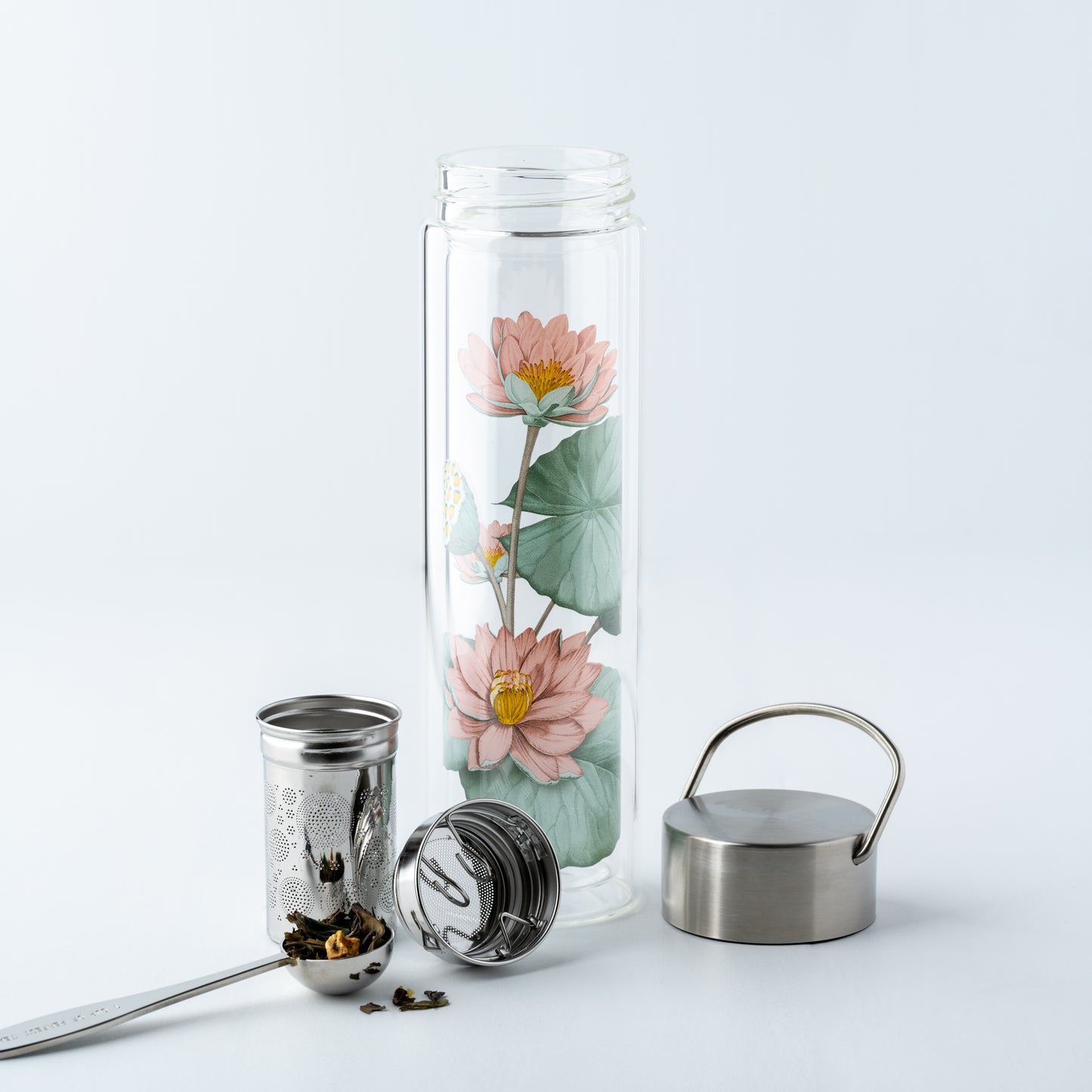 Glass Tea Tumbler with Sleeve