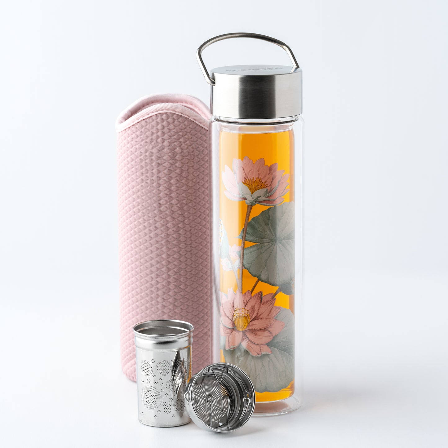 Glass Tea Tumbler with Sleeve