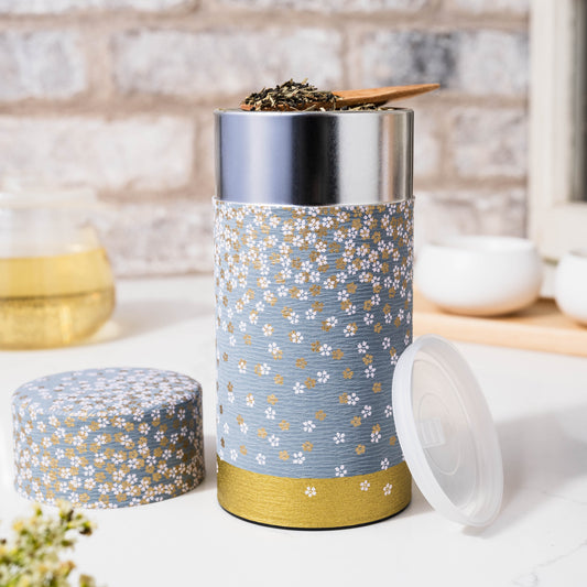 Japanese Tea Tin — Gold Sakura