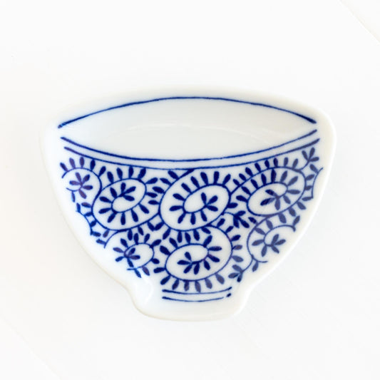 Blue and White Tea Dish