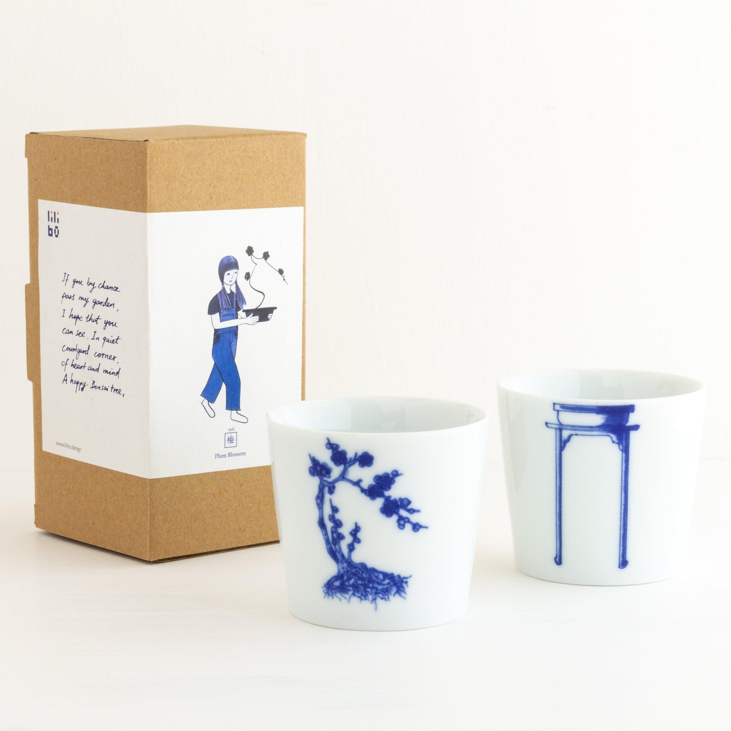 Bonsai Cups Set with packaging