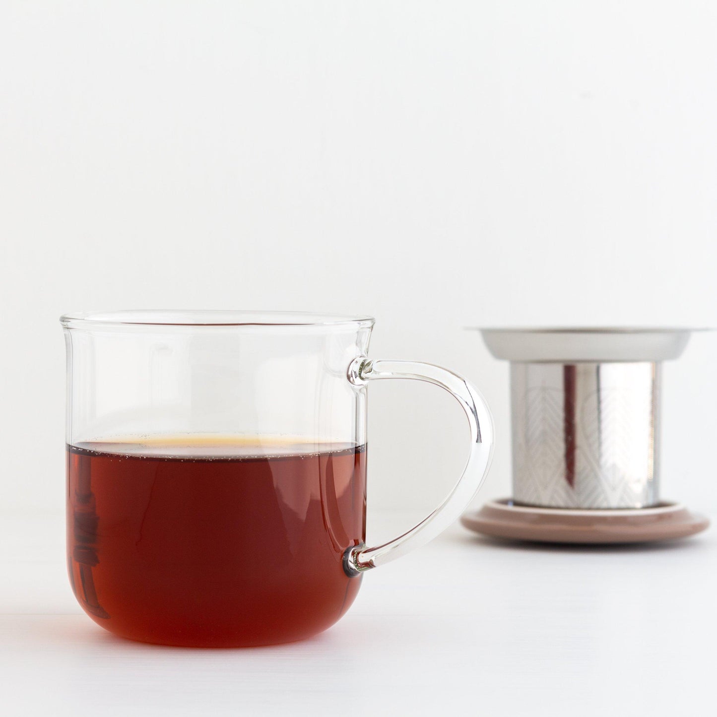 Glass Tea Infuser Mug