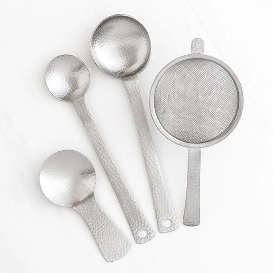 Japanese Tsubame Scoop, Sifter, and Measuring Spoons