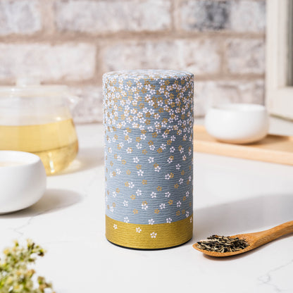 Japanese Tea Tin — Gold Sakura