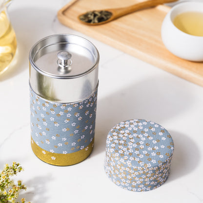 Japanese Tea Tin — Gold Sakura