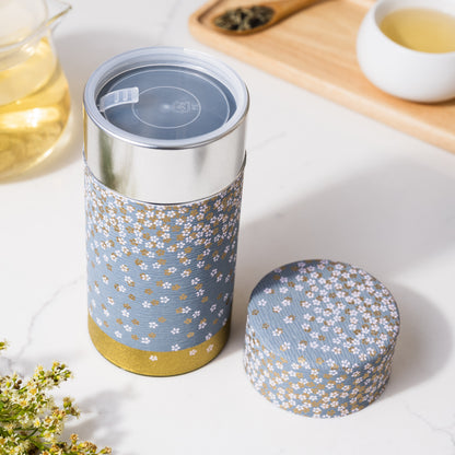 Japanese Tea Tin — Gold Sakura