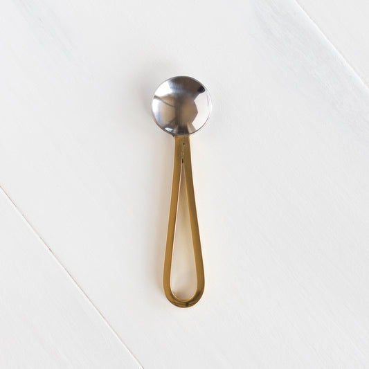 Brass and Stainless Steel Loop Handle Spoon – at ArtfulTea