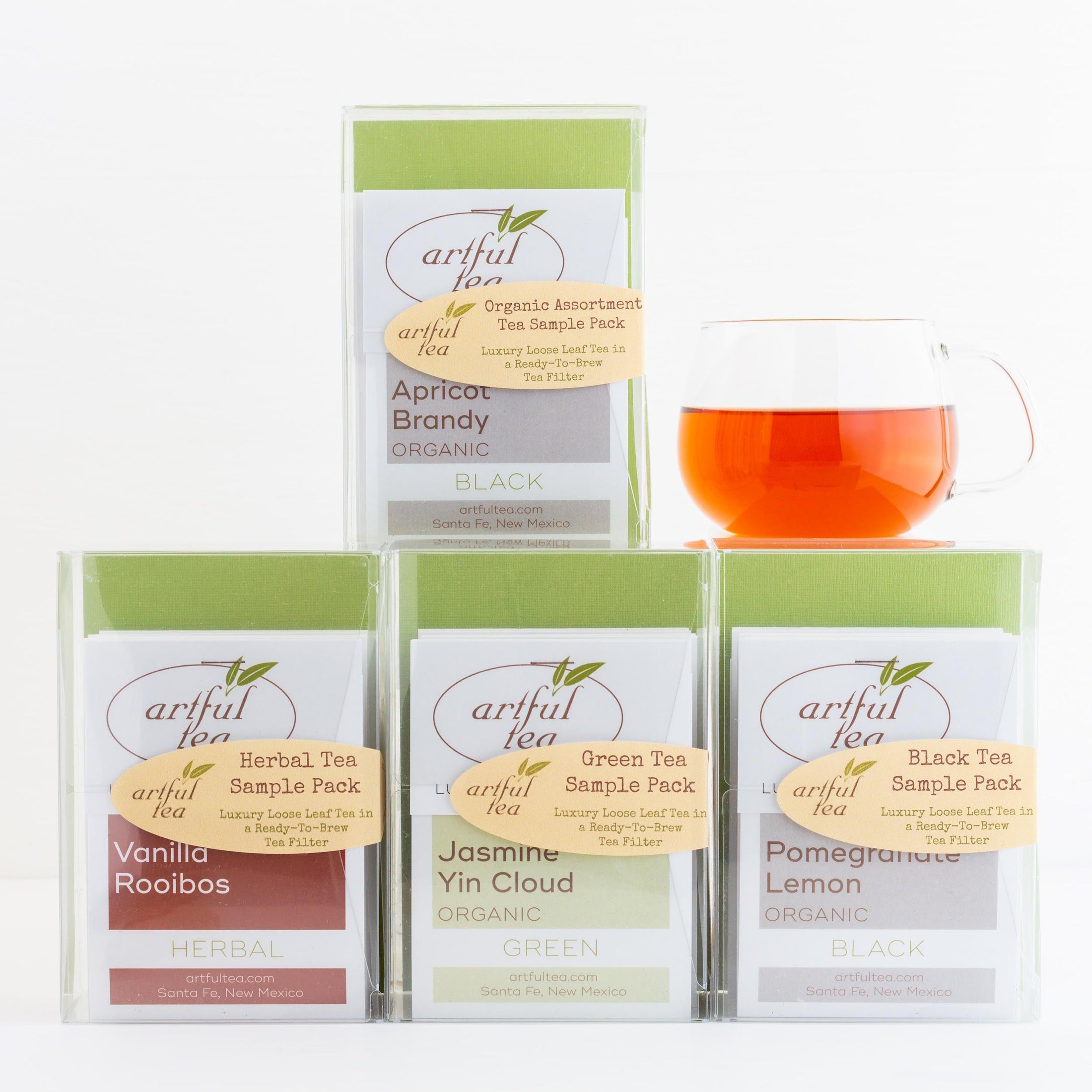 Tea Sample Pack • 6 Handmade Tea Bags ArtfulTea