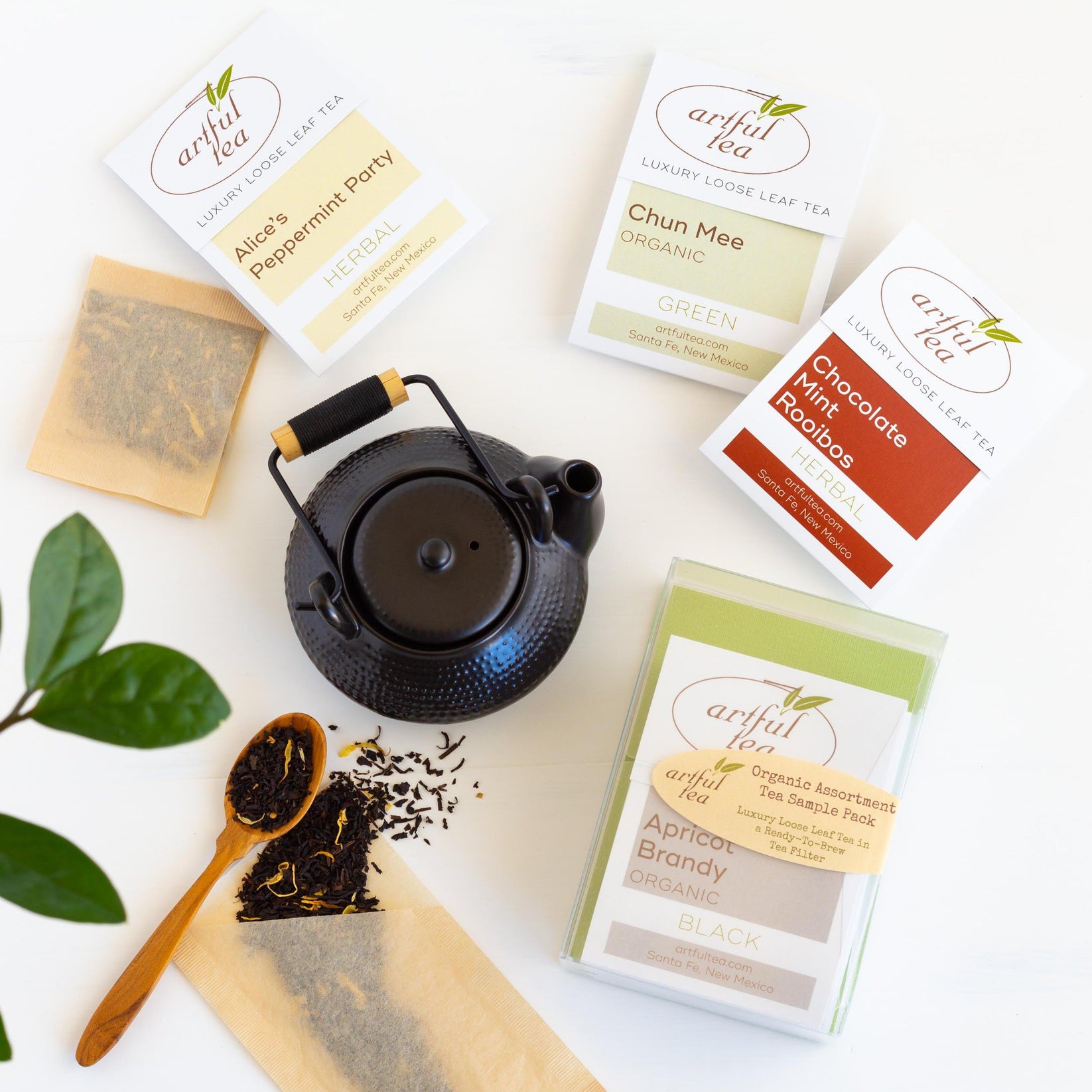 Tea Sample Pack • 6 Handmade Tea Bags ArtfulTea